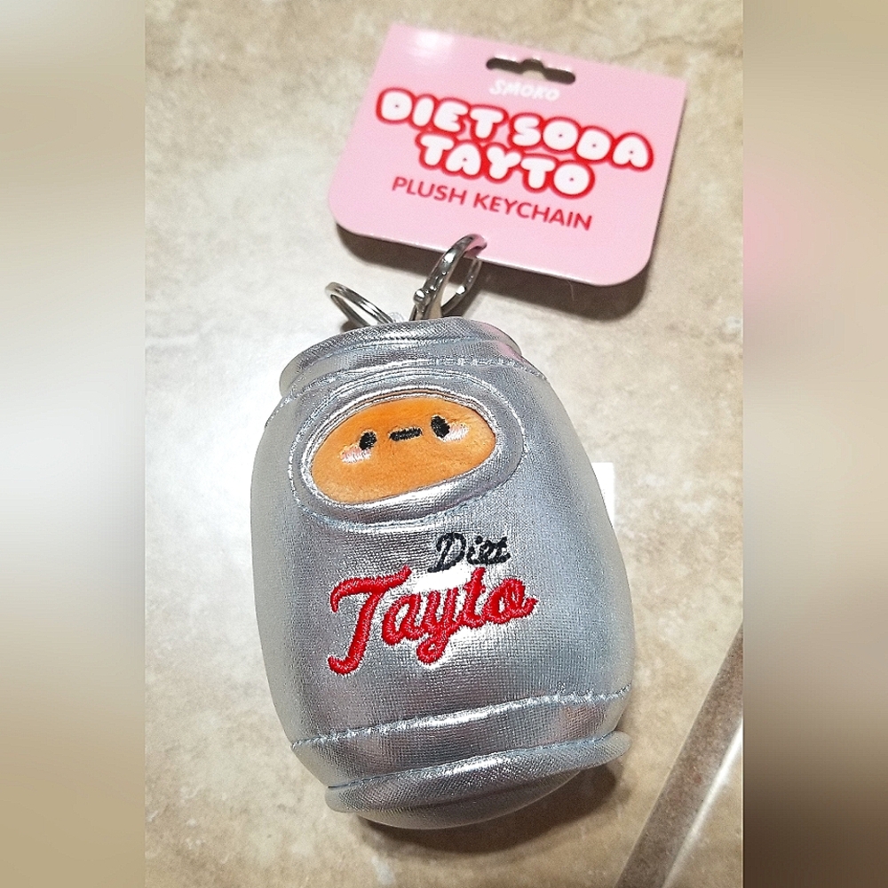 Smoko Diet Soda Tayto 3 Inch Plush Keychain